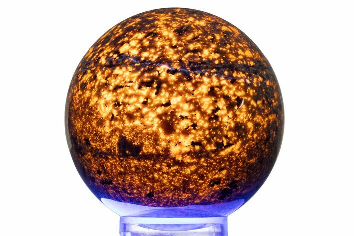 Fluorescent Polished Sodalite-Syenite Sphere - China #319378
